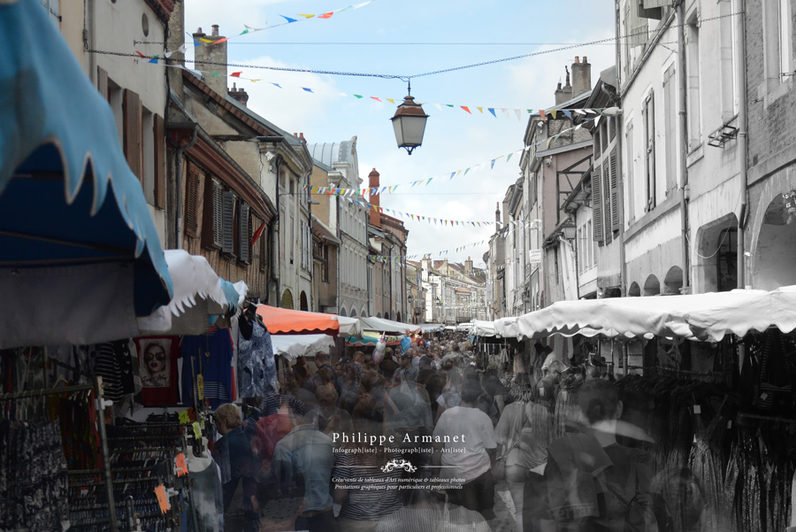 Photo du marché de Louhans en Saône-et-Loire