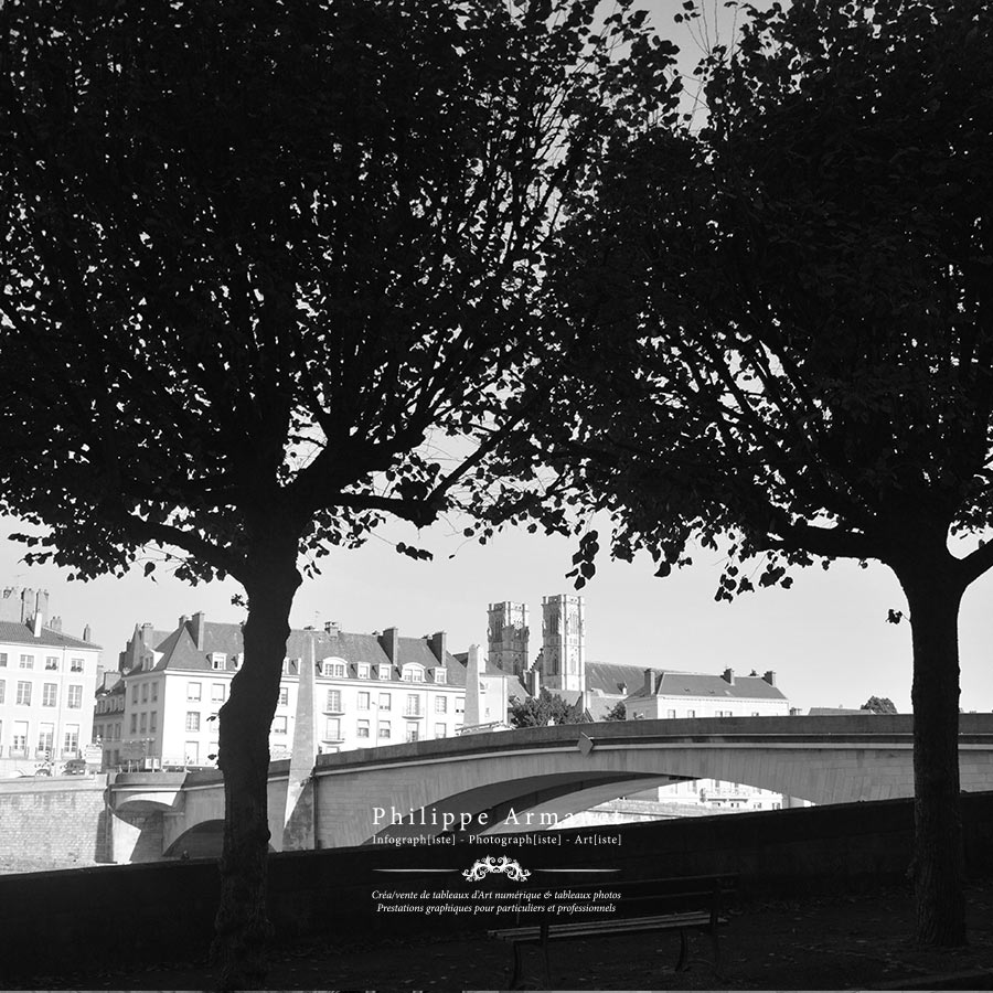 Achat de photographie noir et blanc de Chalon sur Saône