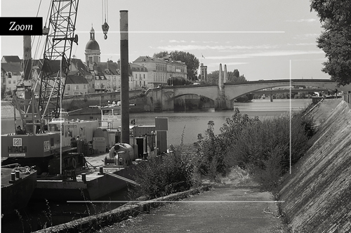 Photo de Chalon-sur-Saône en noir et blanc. Tous droits réservés Philippe Armanet