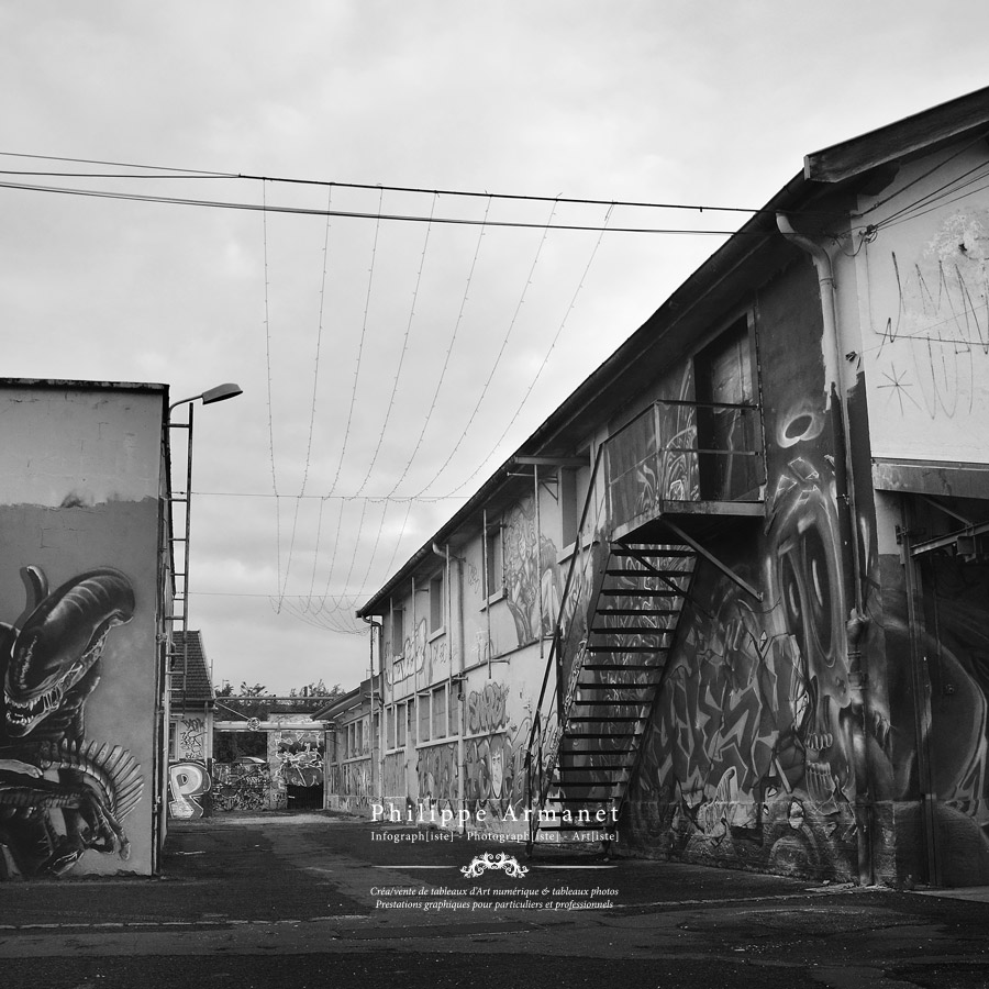 Photographie de l'Abattoir de Chalon-sur-Saône en tirage numéroté.
