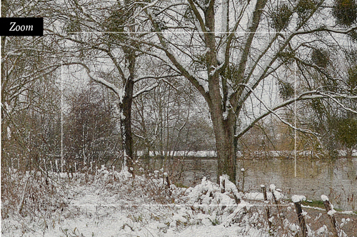 Neige en Saône-et-Loire, tirage Fine Art sur papier Japonais.