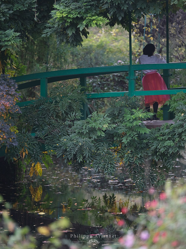 Photographie dans les jardins de Claude Monet à Giverny